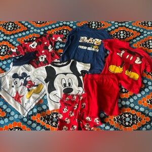 Disney Mickey Mouse Boys Assorted pieces swim top, pajamas & tee’s
